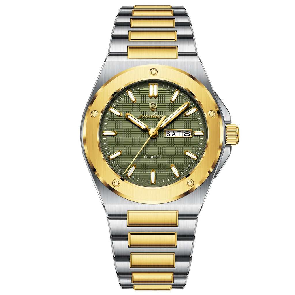 Poedagar 696 watch Gold MintGreen variant