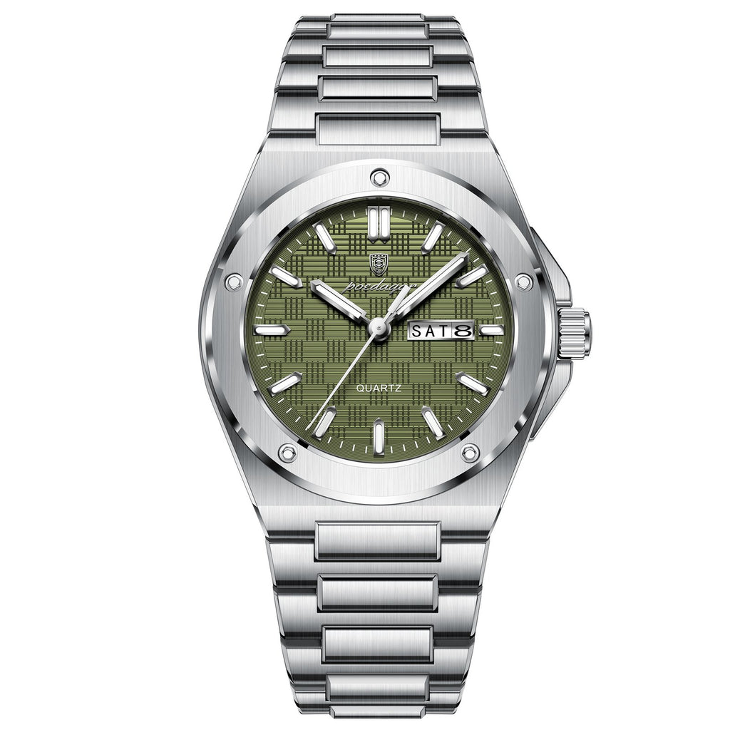 Poedagar 696 watch Silver MintGreen variant