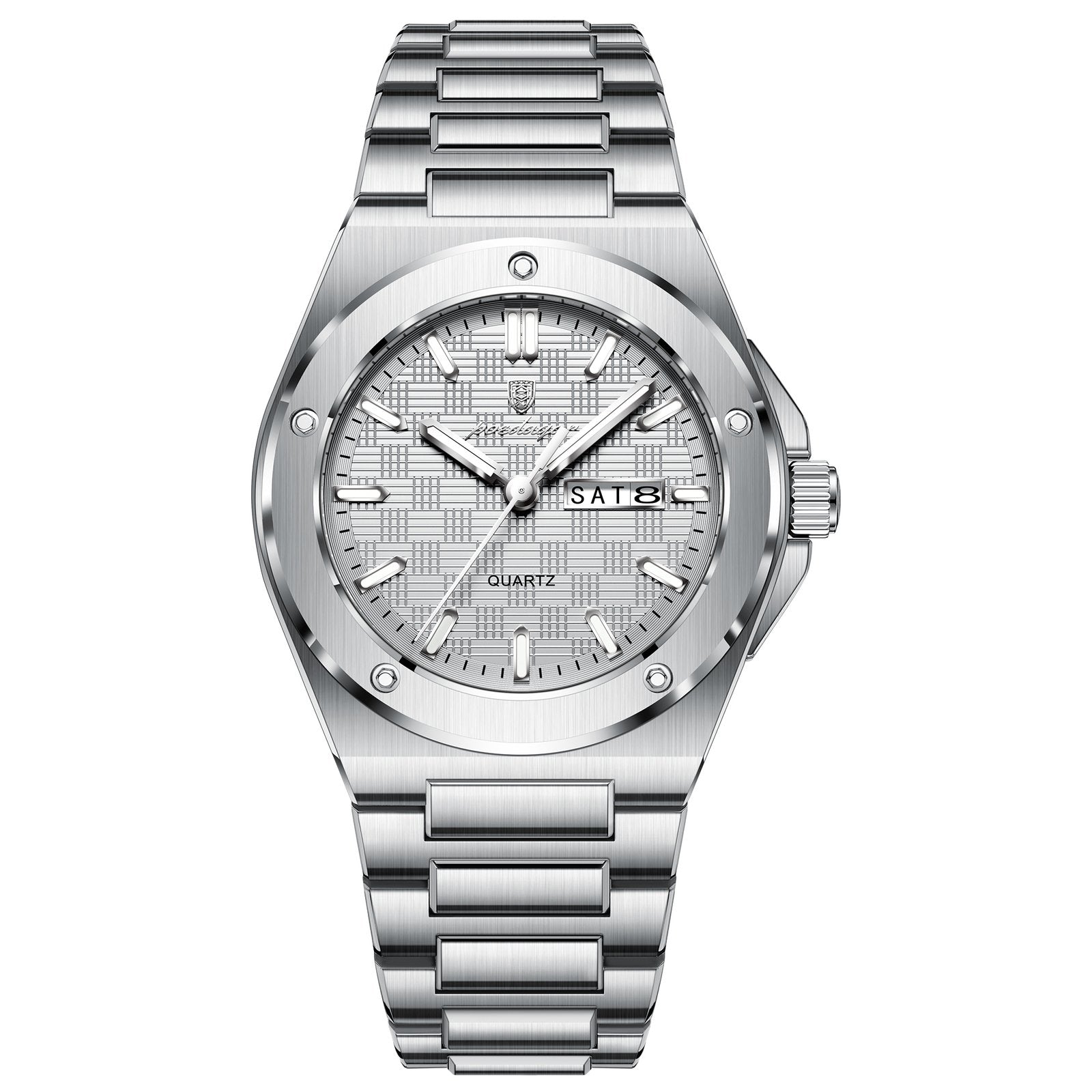 Poedagar 696 watch Silver White variant