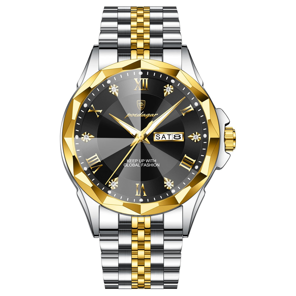Poedagar 698 watch Gold Black variant