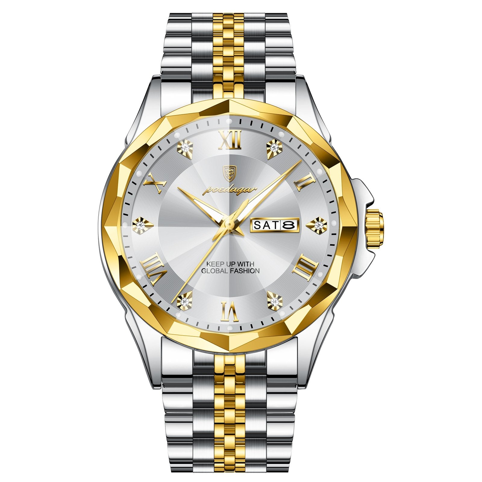 Poedagar 698 watch Gold Grey variant