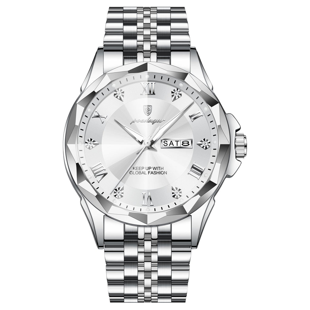 Poedagar 698 watch Silver White variant