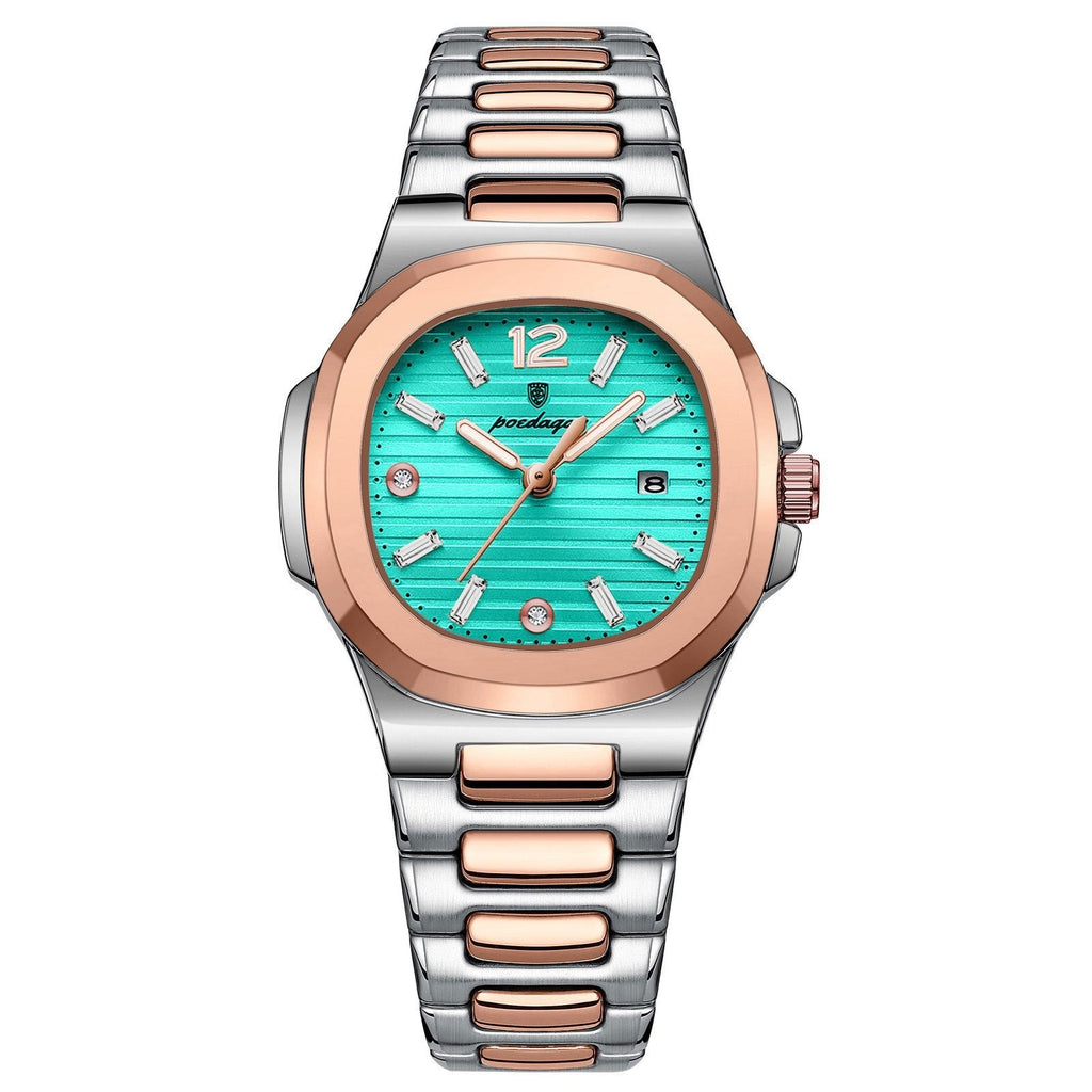 Poedagar 708 watch Rose Gold Mint Blue variant