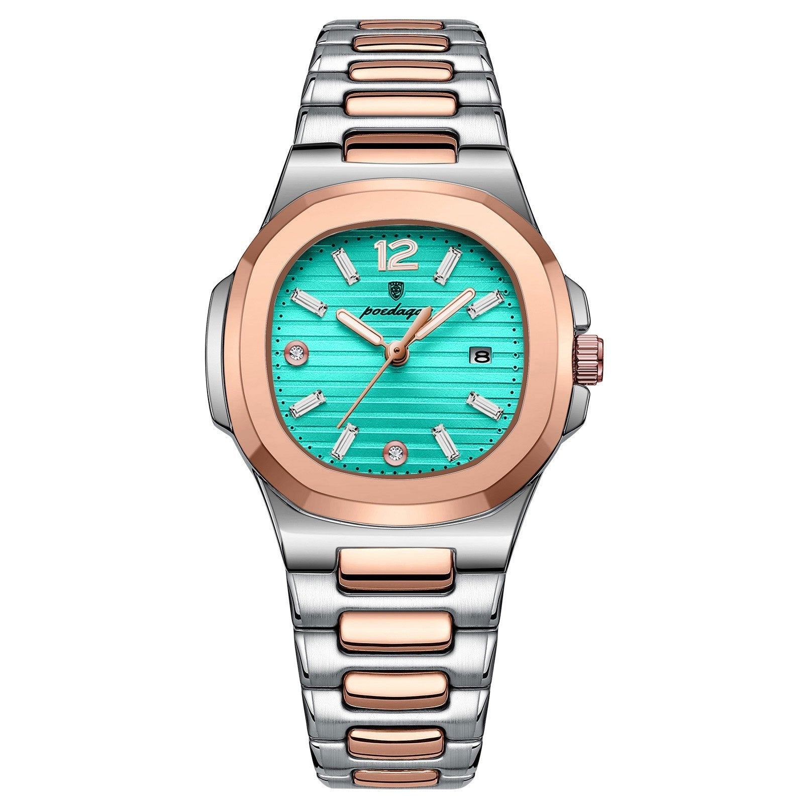 Poedagar 708 watch Rose Gold Mint Blue variant