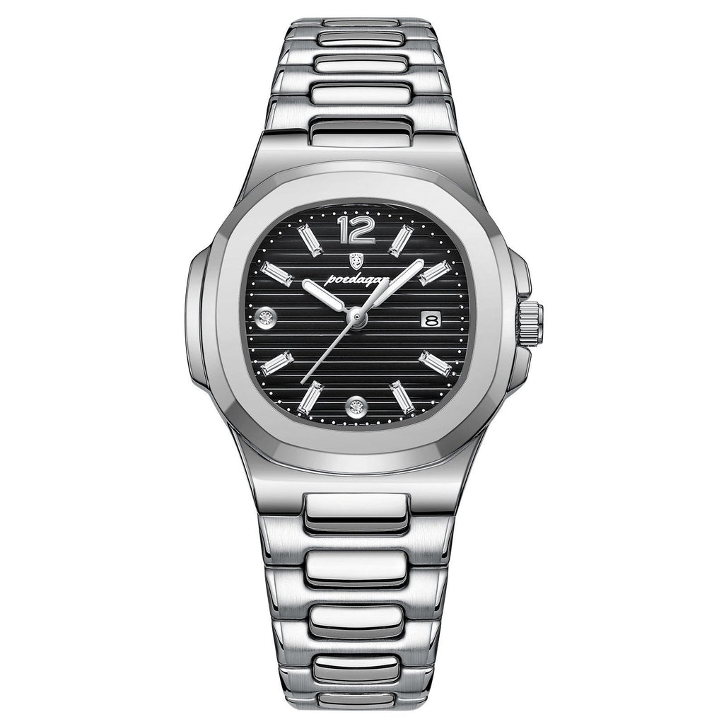 Poedagar 708 watch Silver Black variant