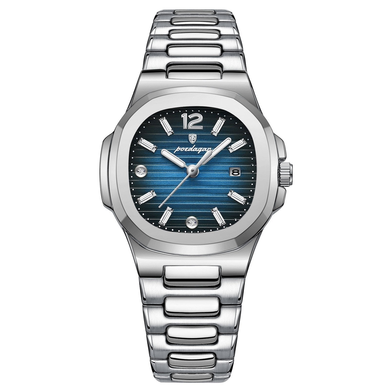 Poedagar 708 watch Silver Blue variant