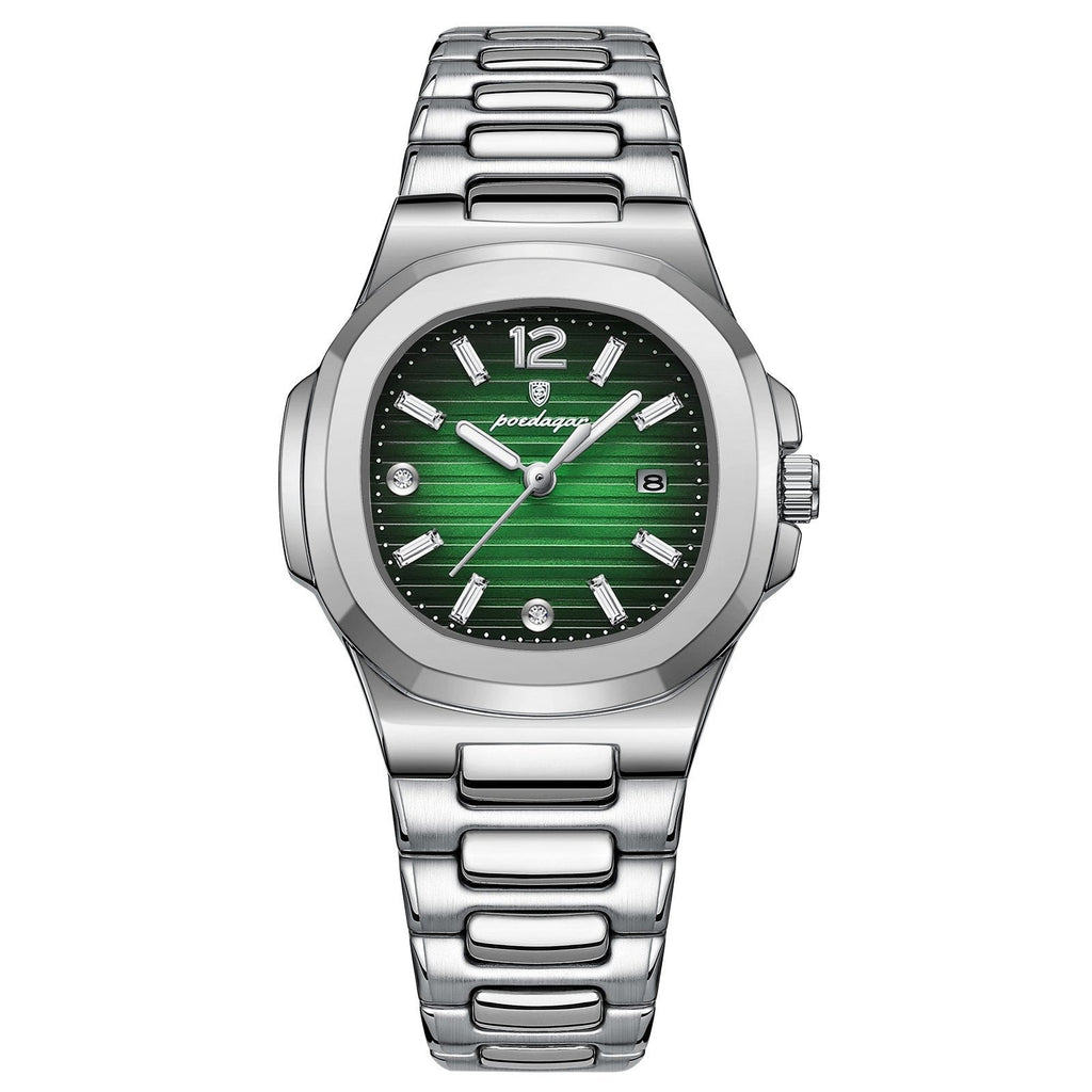 Poedagar 708 watch Silver Green variant