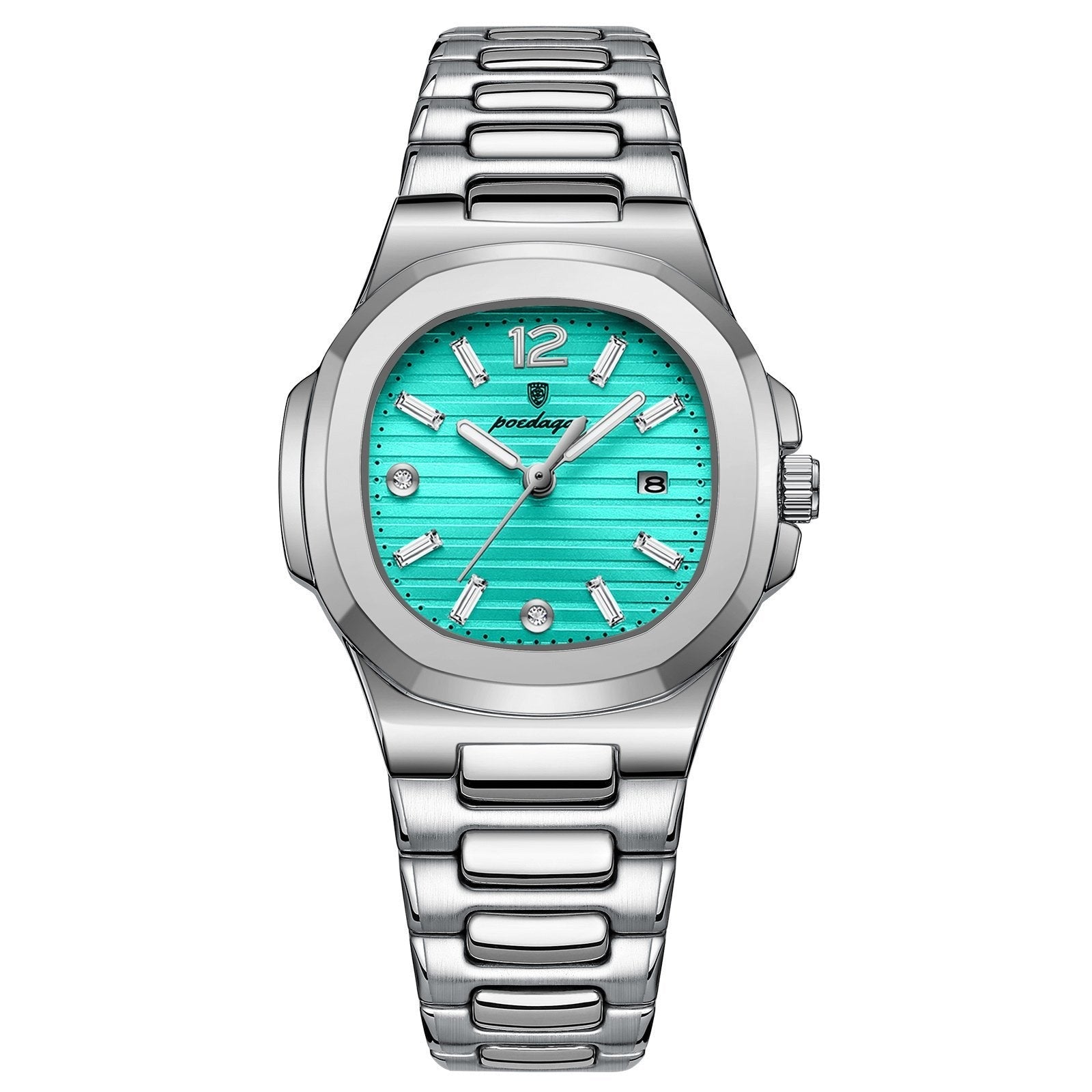 Poedagar 708 watch Silver Mint Blue variant