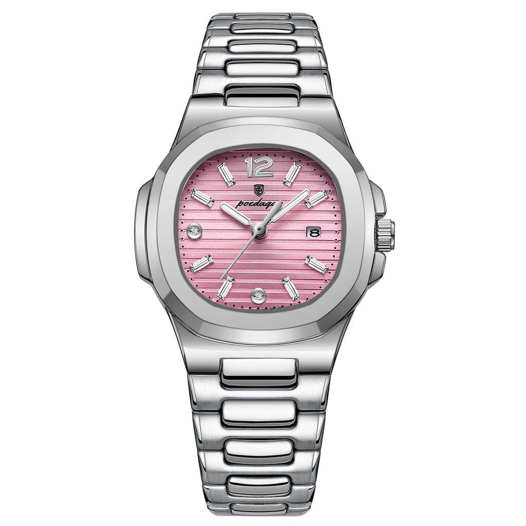 Poedagar 708 watch Silver Pink variant