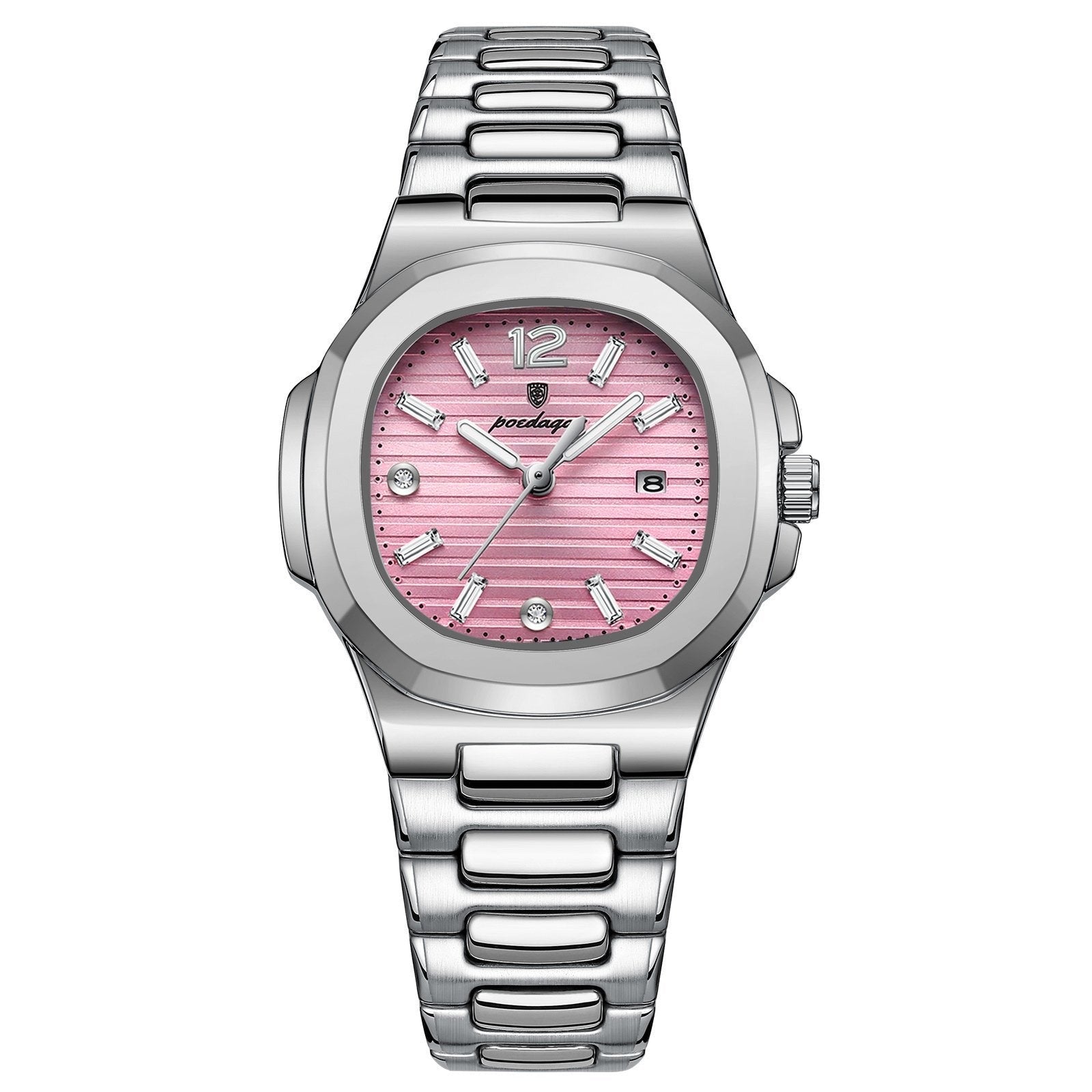 Poedagar 708 watch Silver Pink variant