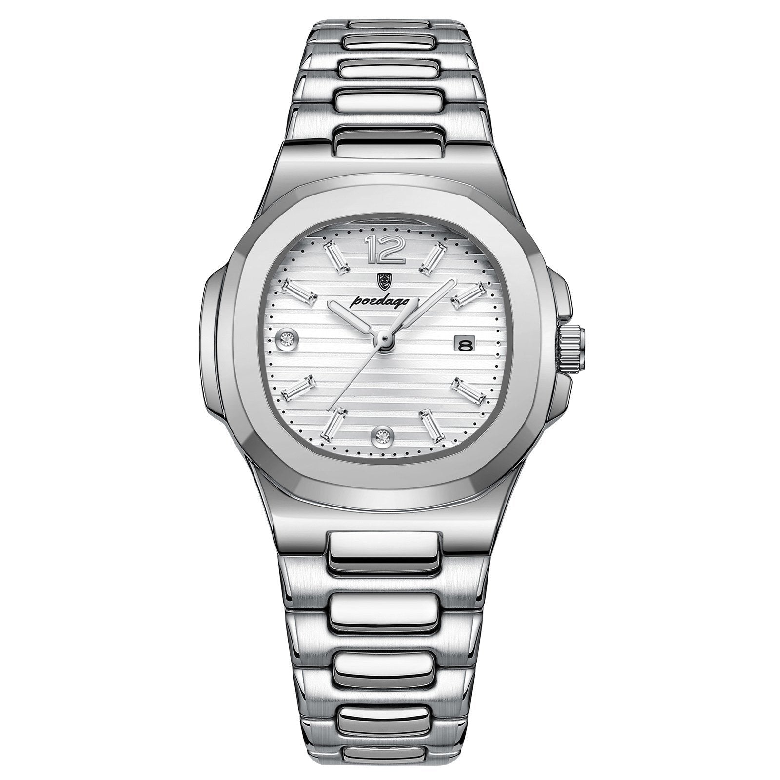 Poedagar 708 watch Silver White variant