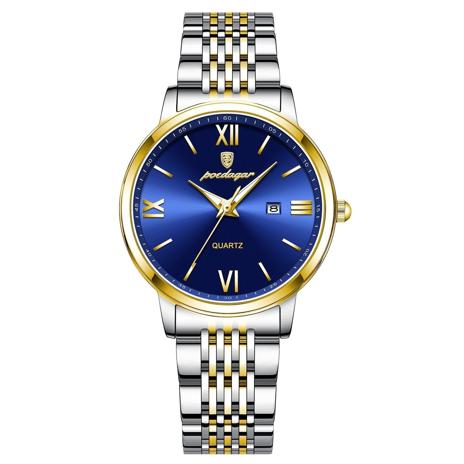 Poedagar 716 watch Gold Blue variant