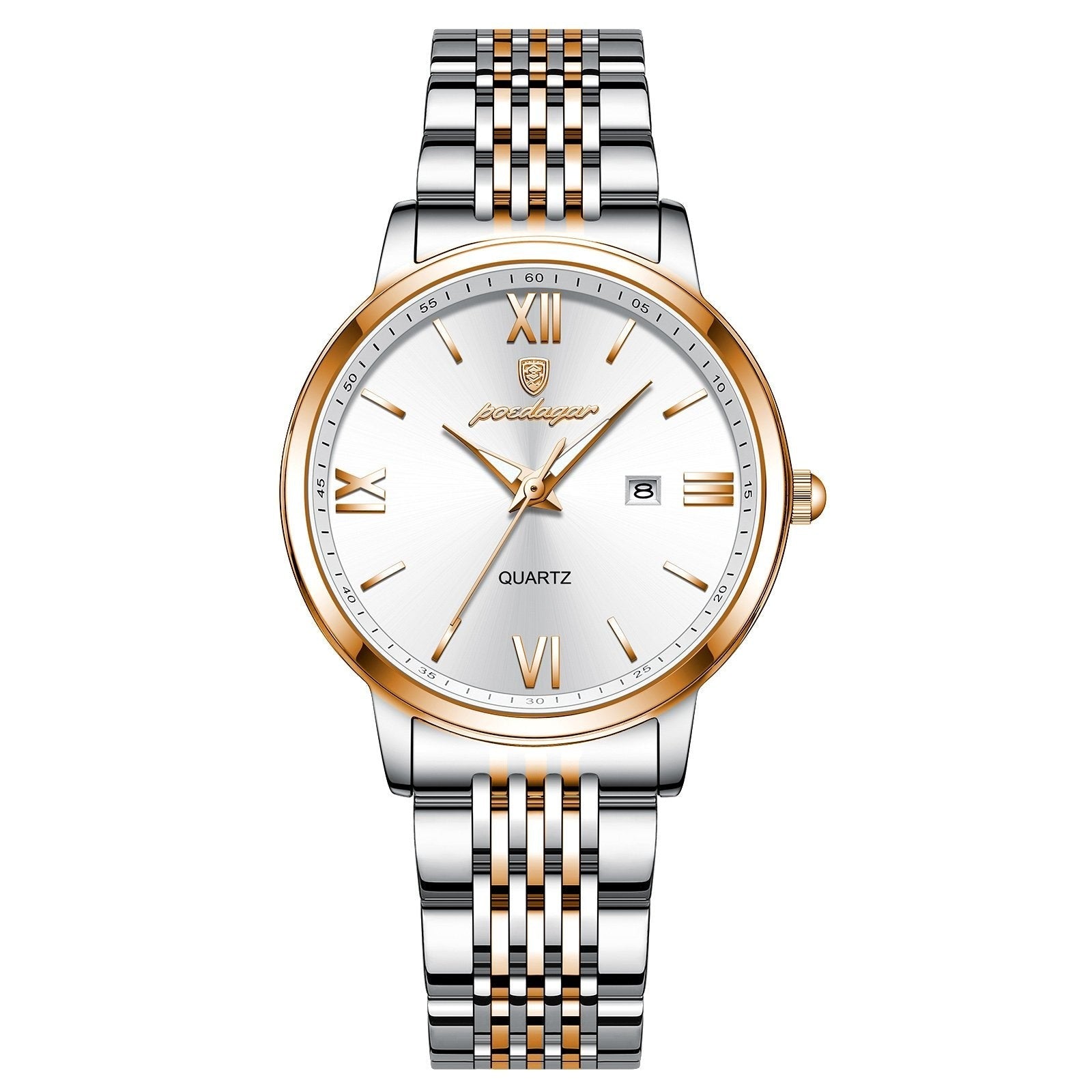 Poedagar 716 watch Rose Gold White variant