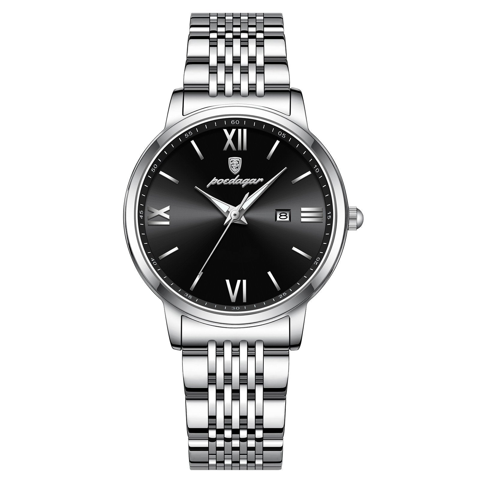 Poedagar 716 watch Silver Black variant