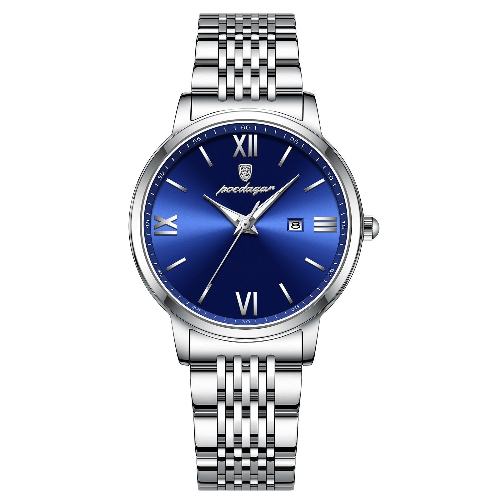 Poedagar 716 watch Silver Blue variant
