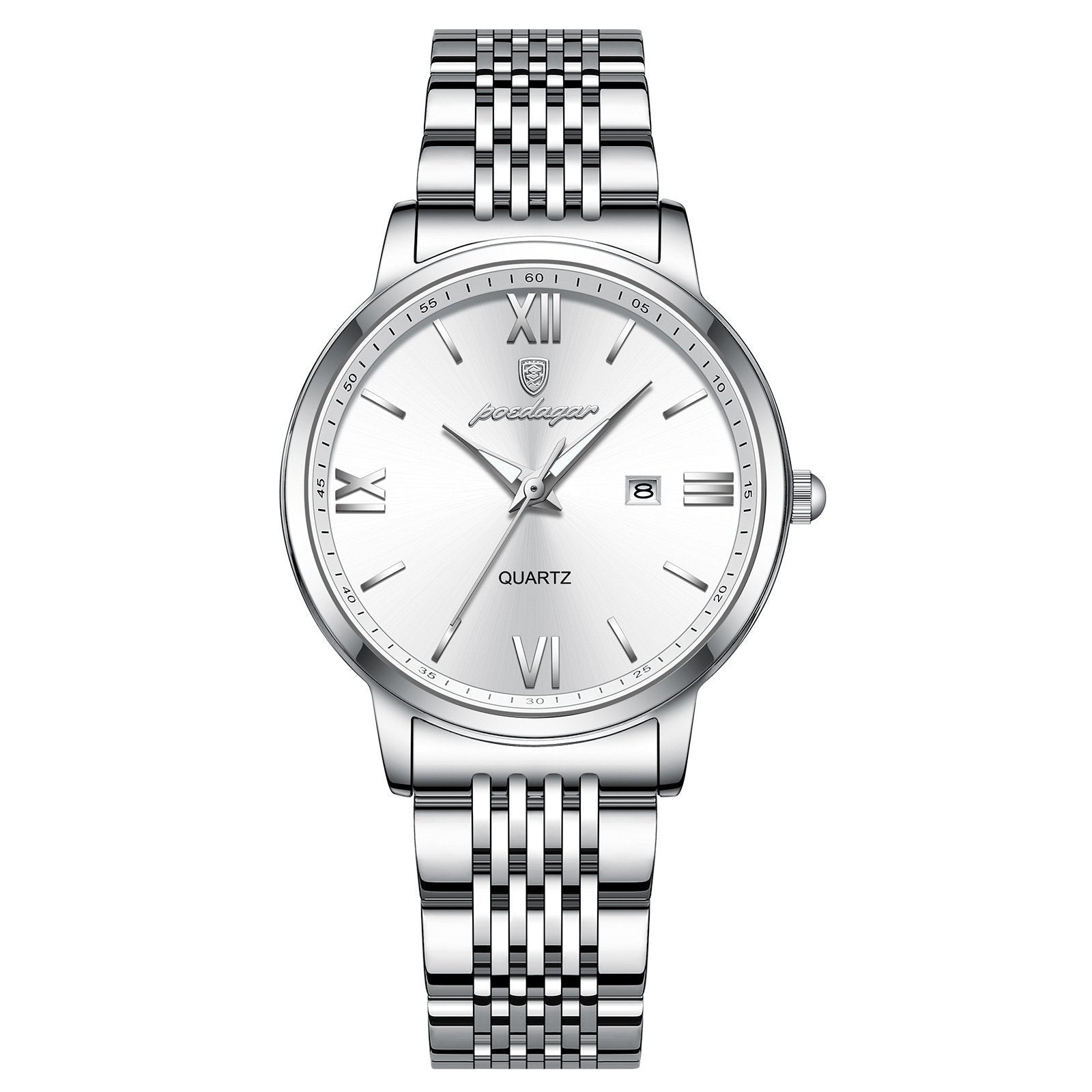 Poedagar 716 watch Silver White variant