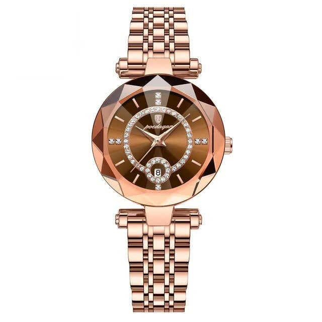 Poedagar 726 watch Rose Gold Brown variant