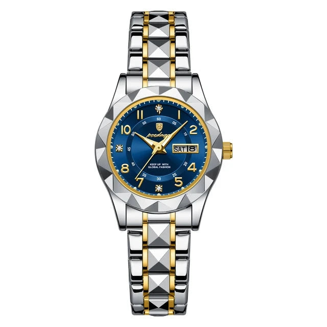 Poedagar 782 watch Gold Blue variant