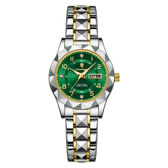 Poedagar 782 watch Gold Green variant