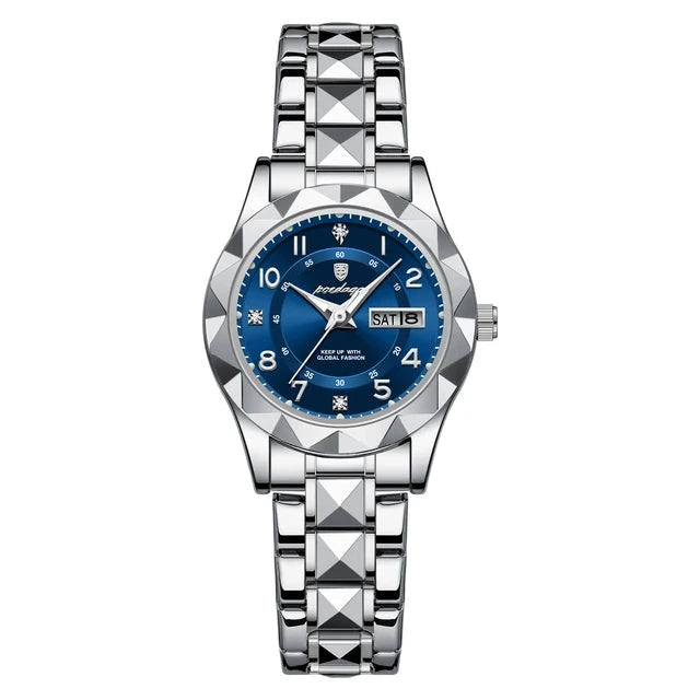 Poedagar 782 watch Silver Blue variant