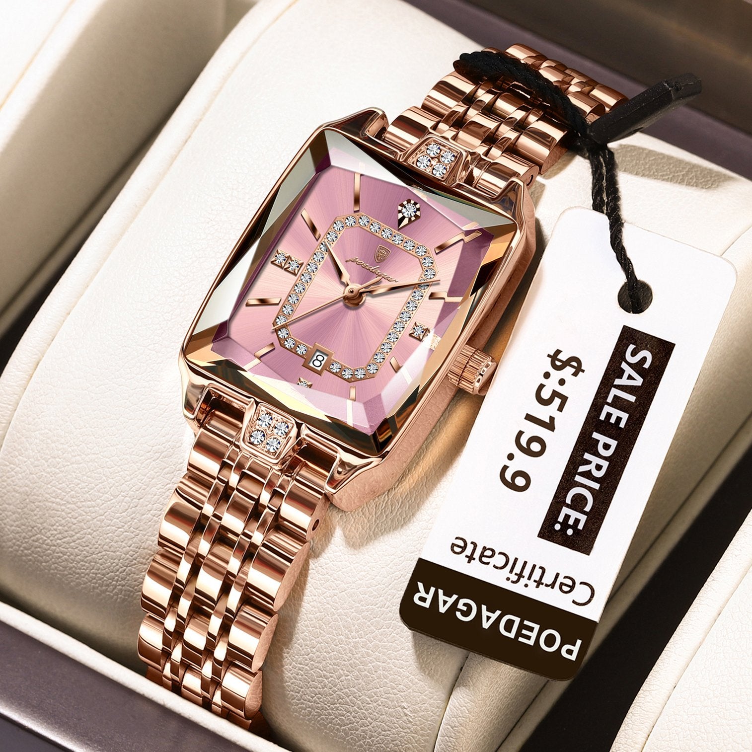 Poedagar 785 watch Rose Gold Pink S variant