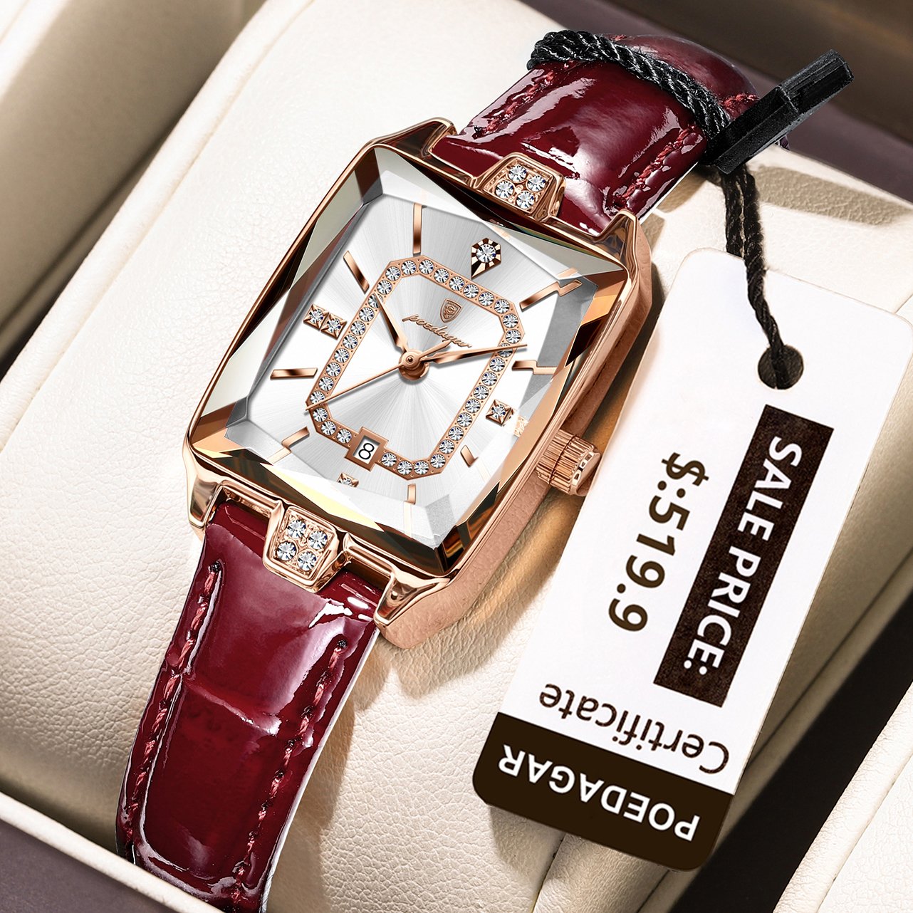 Poedagar 785 watch Rose Gold White L variant