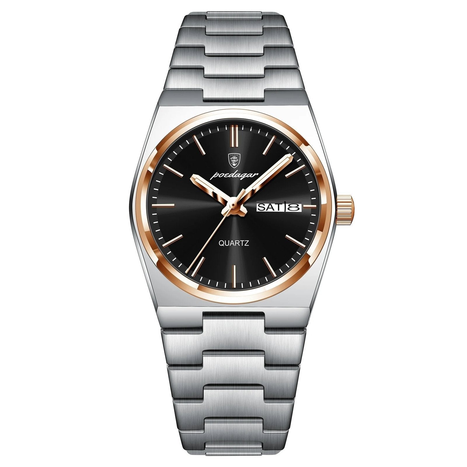 Poedagar 786 watch RoseGold Black variant
