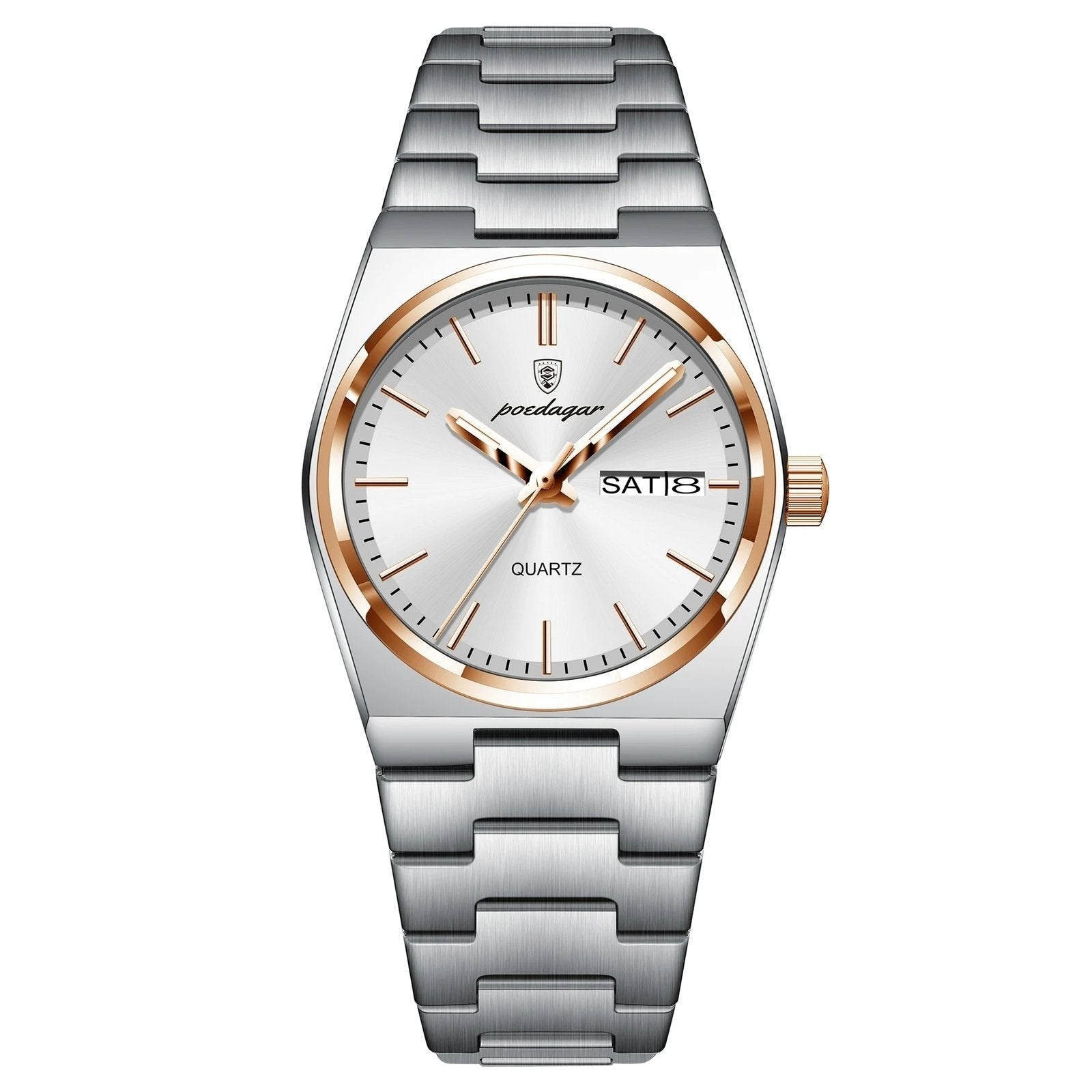Poedagar 786 watch RoseGold White variant