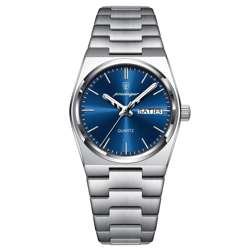 Poedagar 786 watch Silver Blue variant