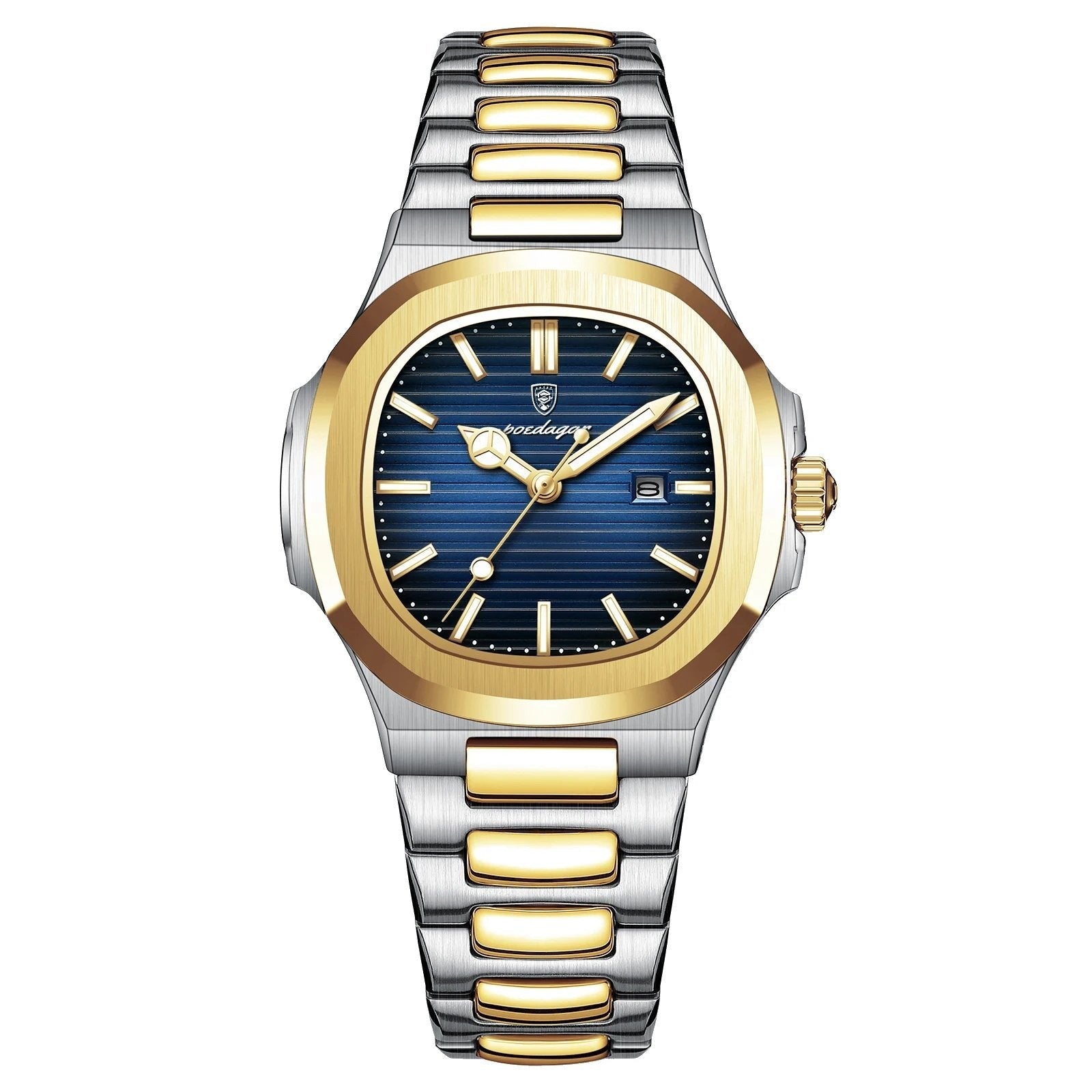 Poedagar 789 watch Gold Blue variant