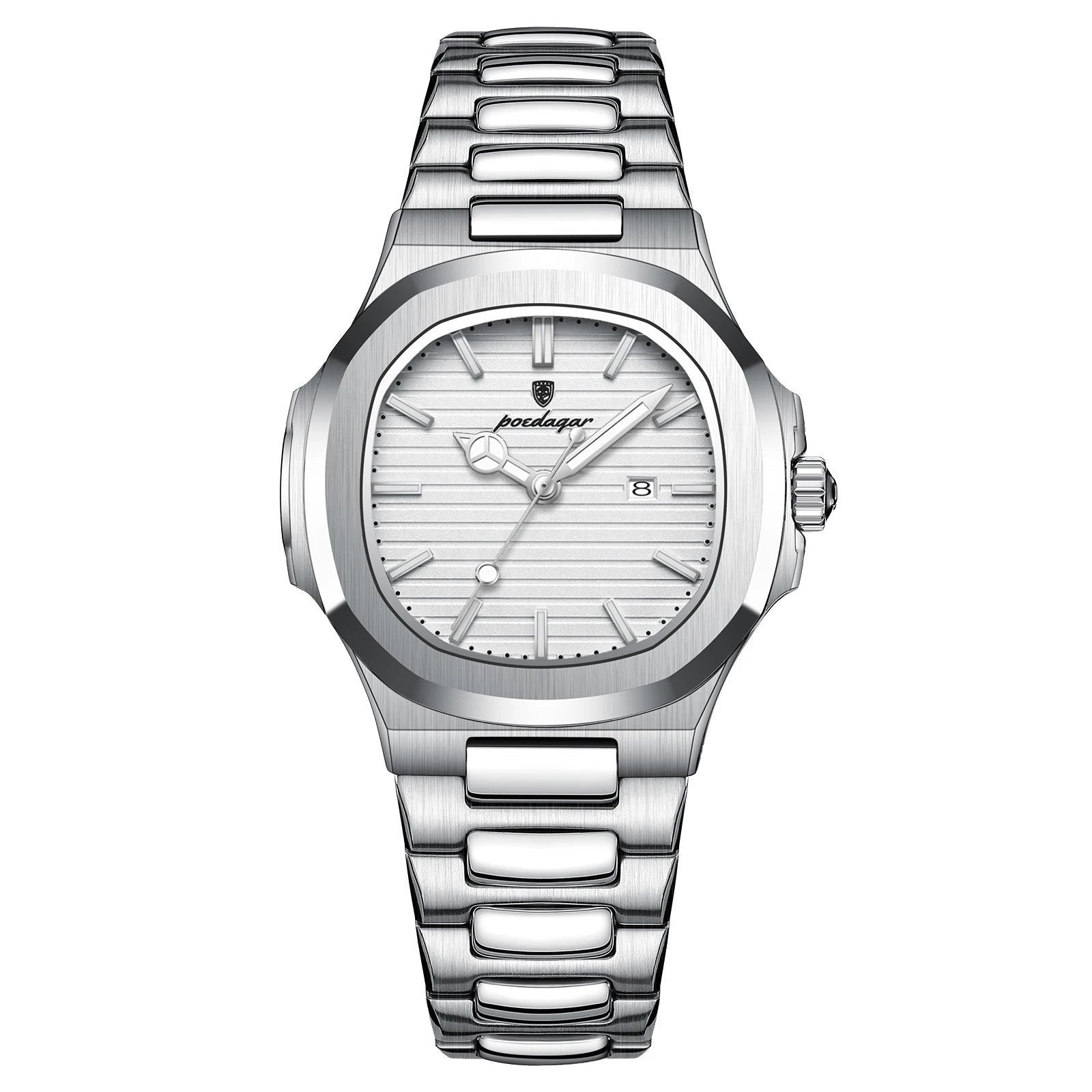 Poedagar 789 watch Silver White variant