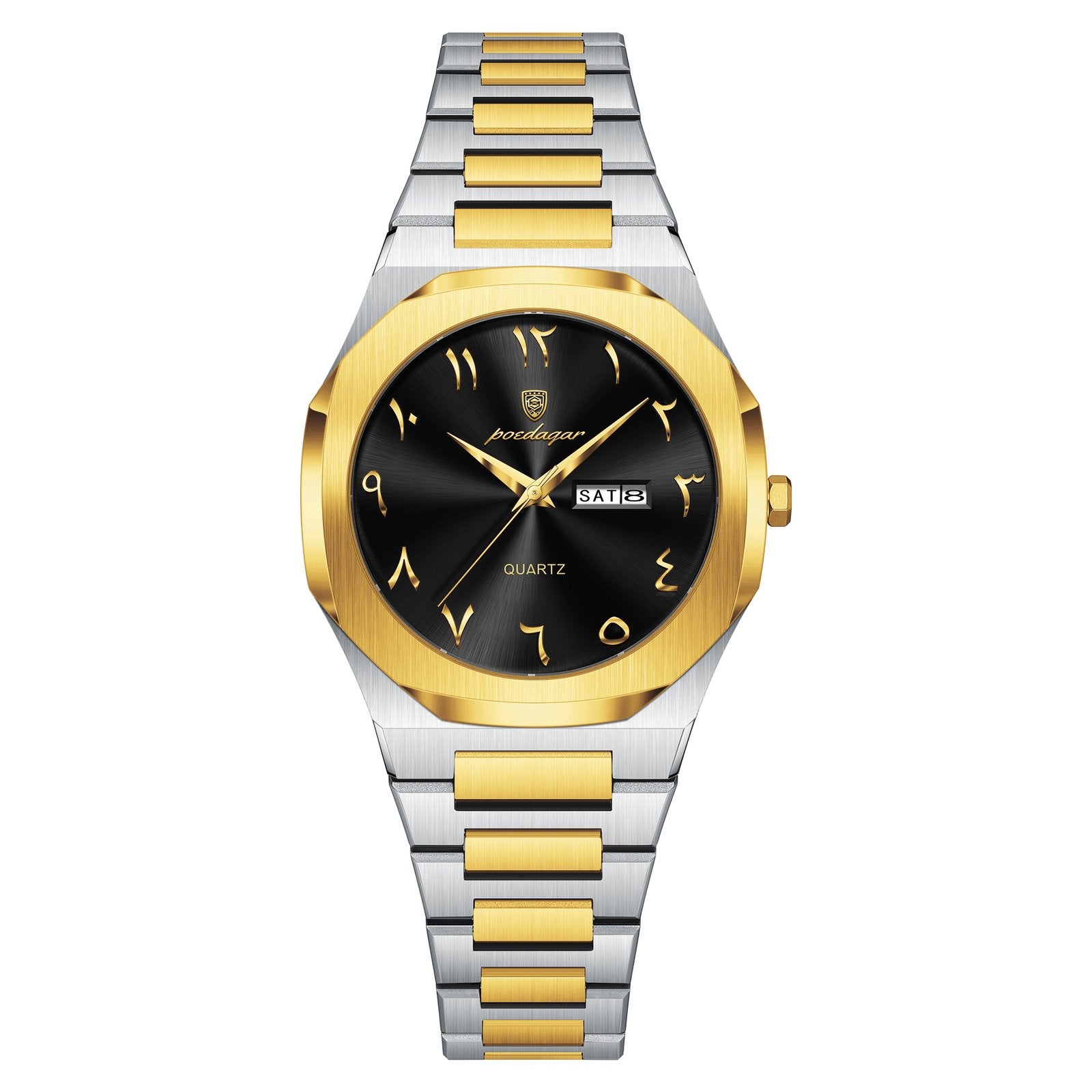 Poedagar 798 watch Gold Black variant