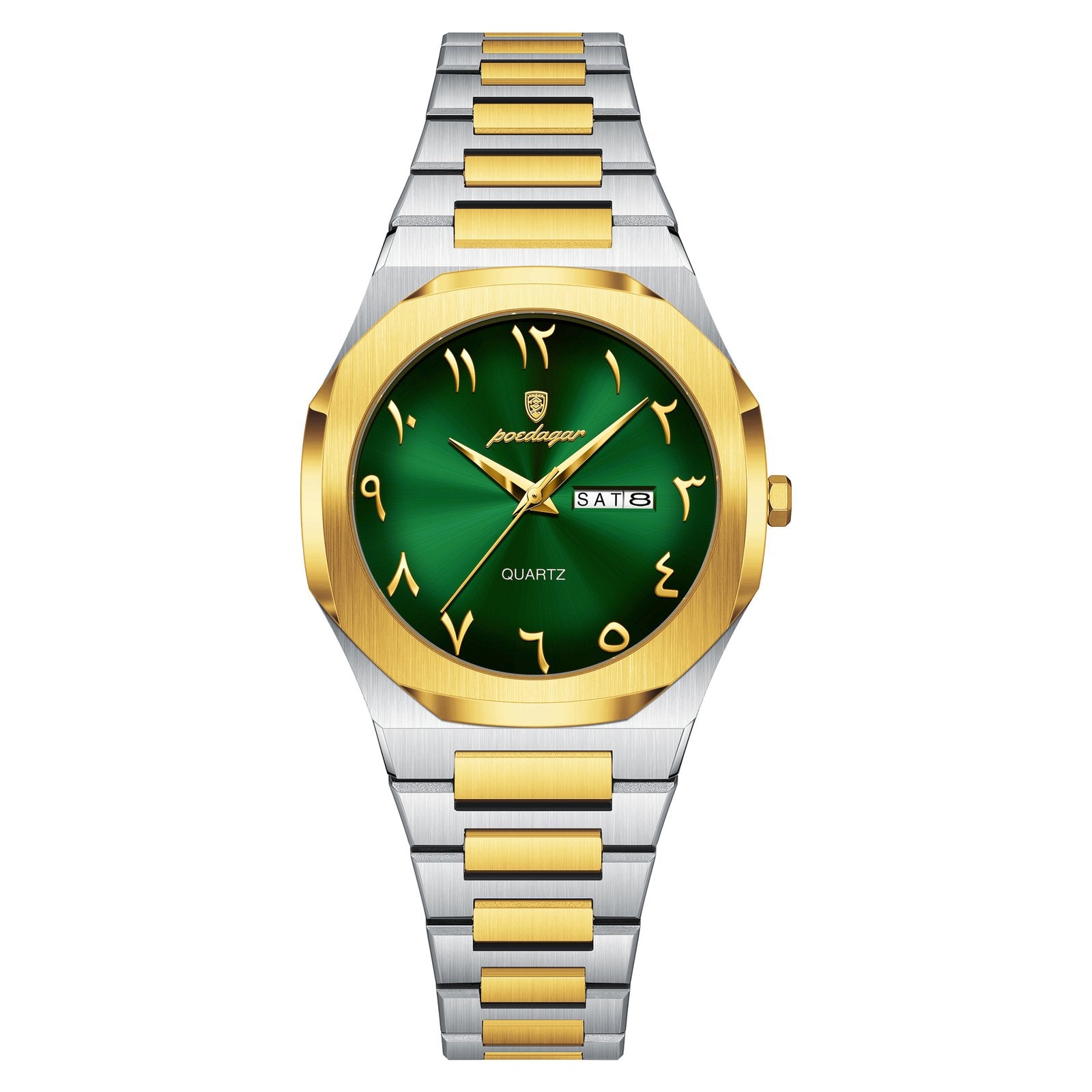 Poedagar 798 watch Gold Green variant