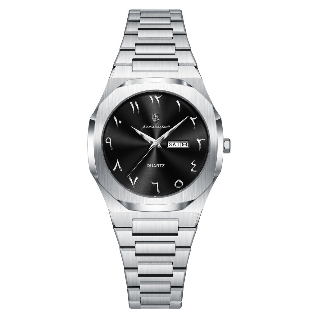 Poedagar 798 watch Silver Black variant