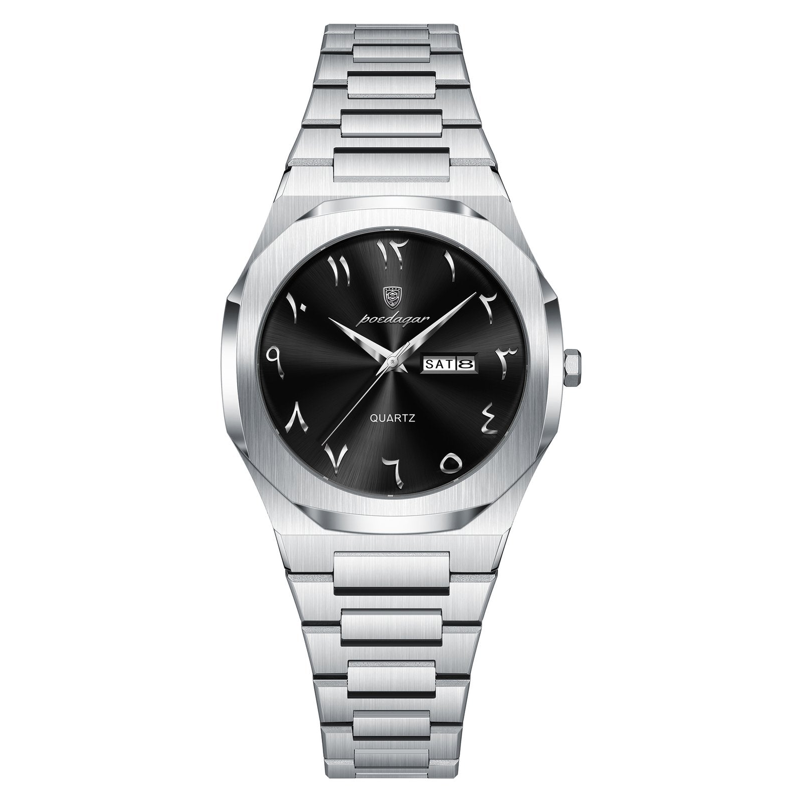 Poedagar 798 watch Silver Black variant