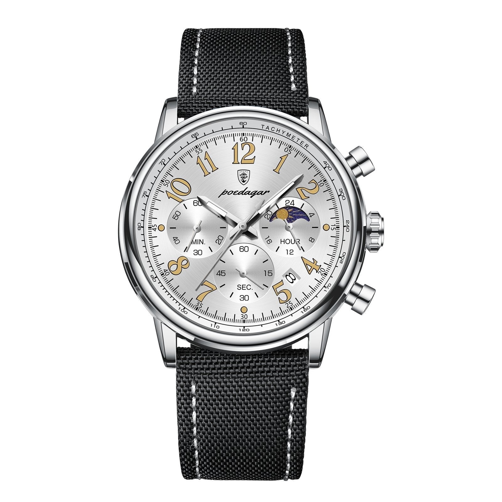 Poedagar 808 watch Silver White variant