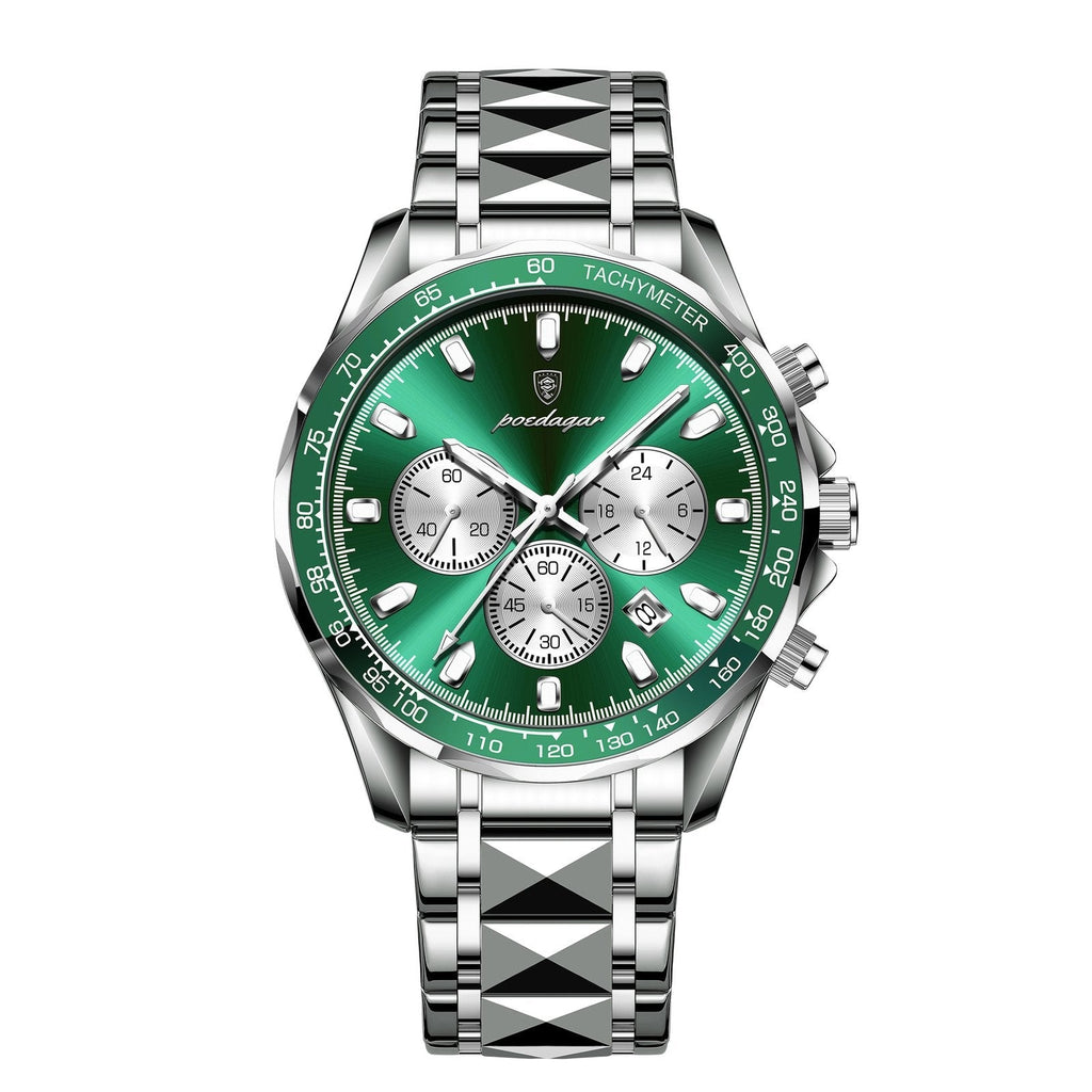 Poedagar 815 watch Silver Green variant