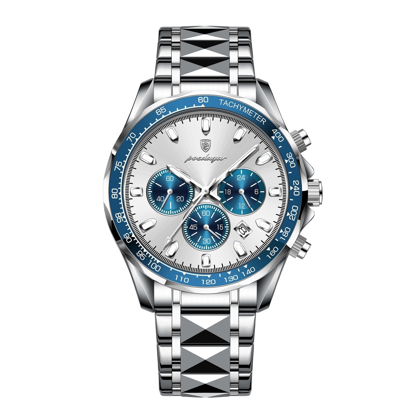 Poedagar 815 watch Silver White variant