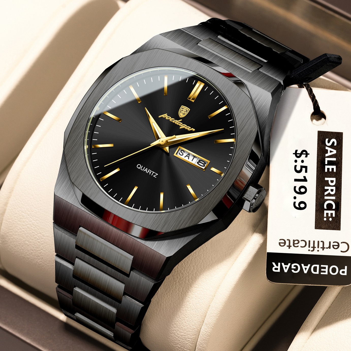 Poedagar 825 watch Black S variant
