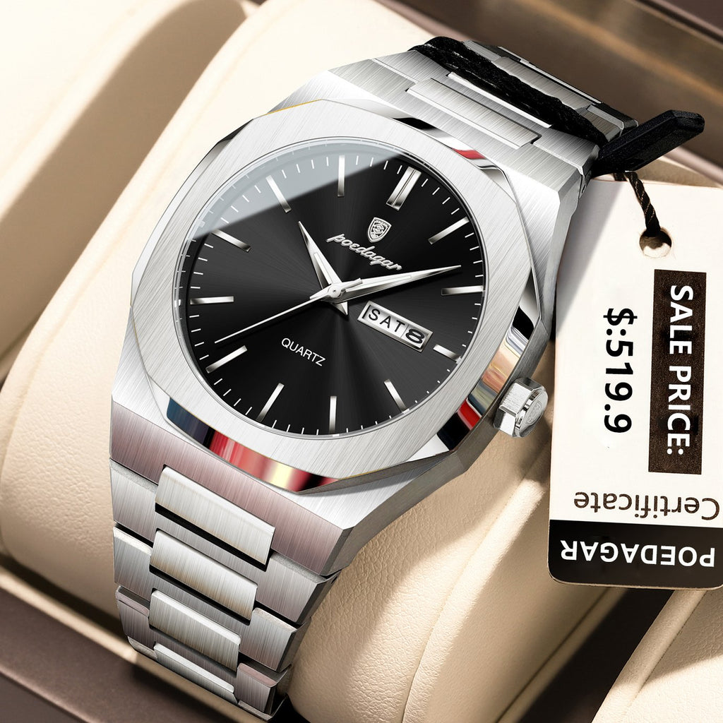 Poedagar 825 watch Silver Black S variant