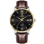 Poedagar 826 watch Gold Black (Leather) variant