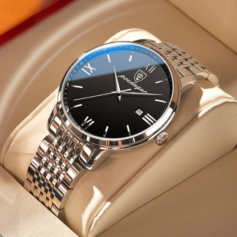 Poedagar 826 watch Silver Black variant