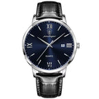 Poedagar 826 watch Silver Blue (Leather) variant