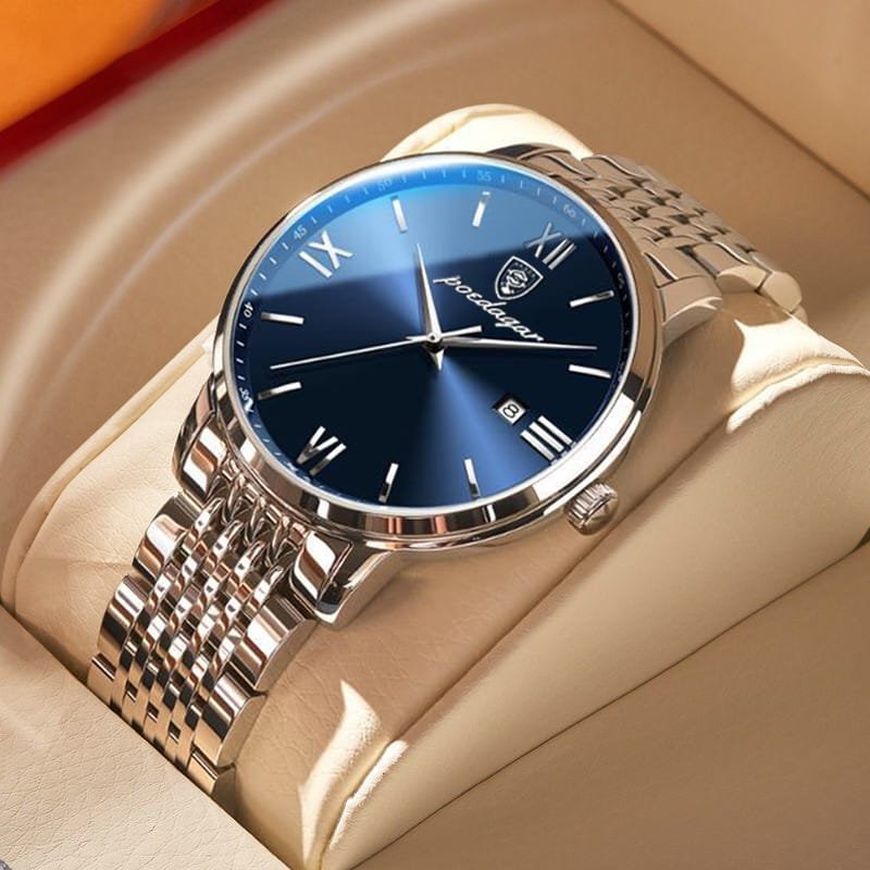 Poedagar 826 watch Silver Blue variant