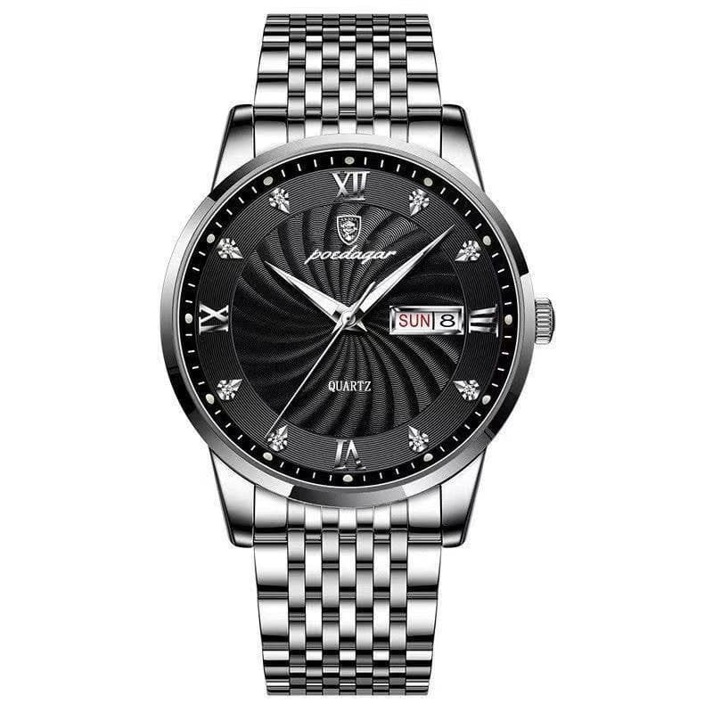Poedagar 827 watch Silver Black variant