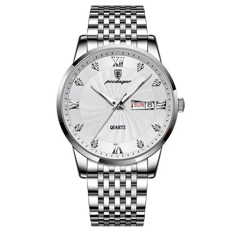 Poedagar 827 watch Silver White variant
