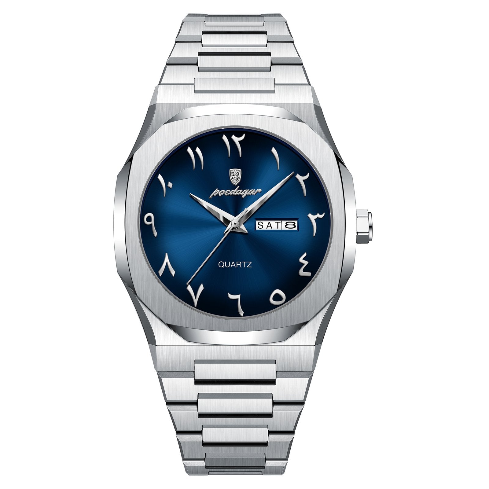 Poedagar 830 watch Silver Blue variant