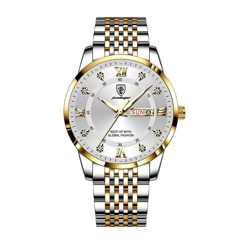Poedagar 836 watch Gold White Steel variant