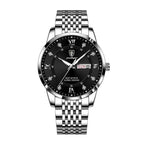 Poedagar 836 watch Silver Black Steel variant