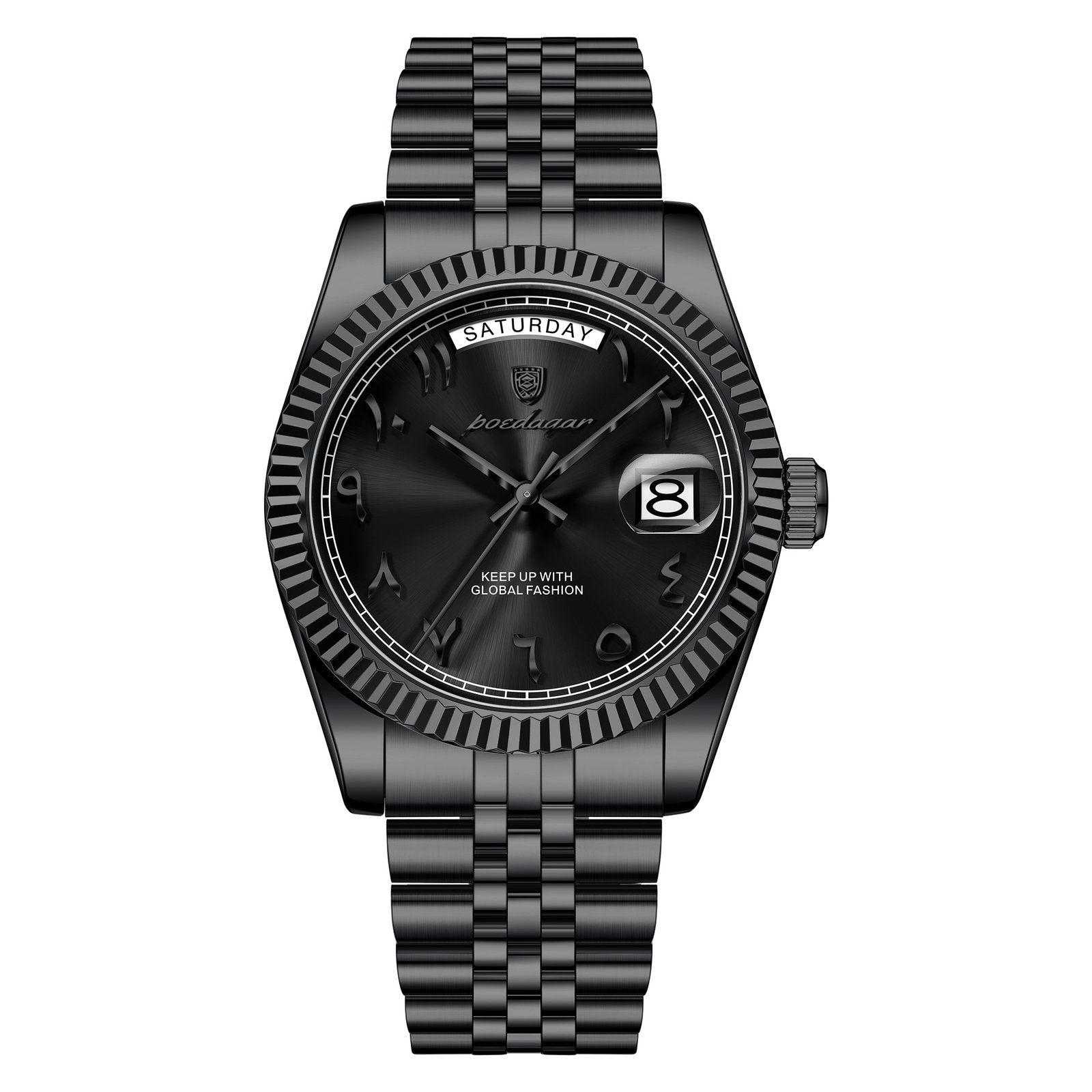 Poedagar 845 watch Black Black Black variant
